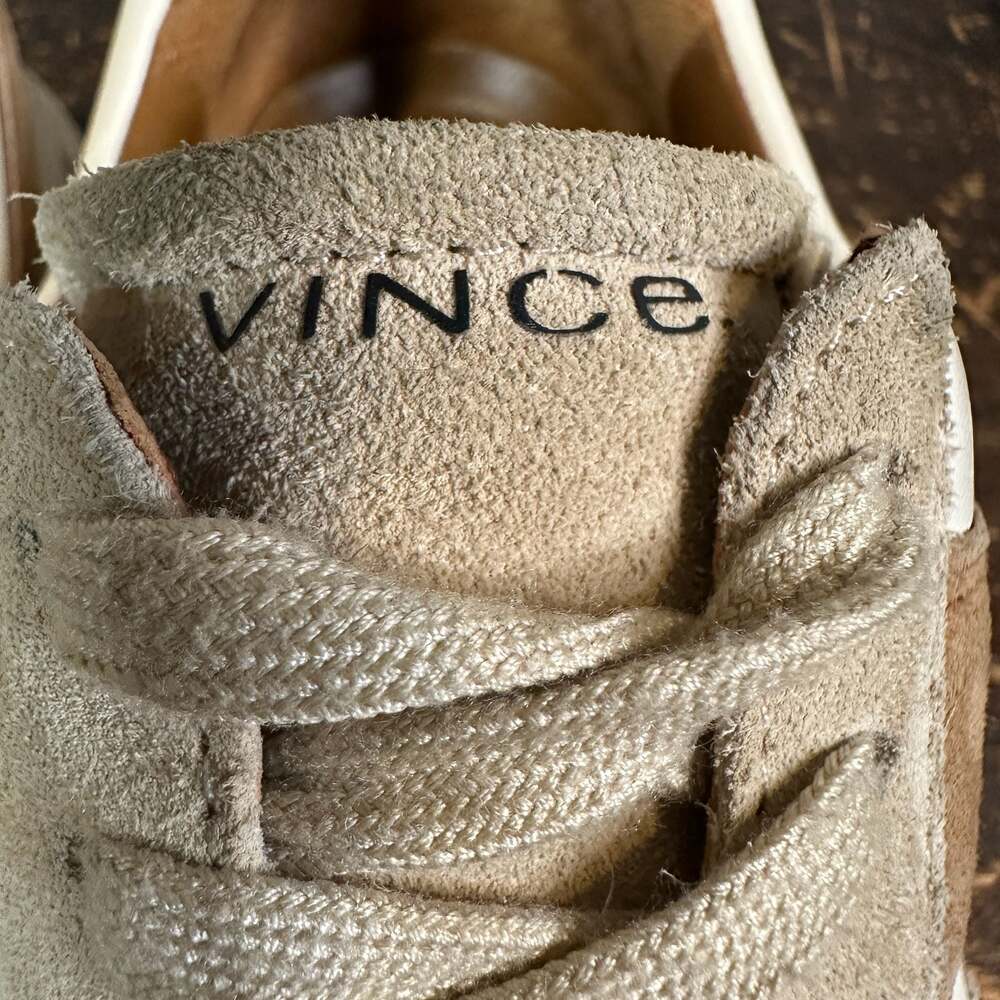 Vince Women's US 6M Warren Court Colorblock Leather and Suede Platform Sneakers - Picture 6 of 9
